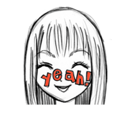 face girl sticker #2154292