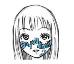 face girl sticker #2154302