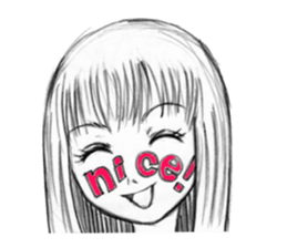 face girl sticker #2154308