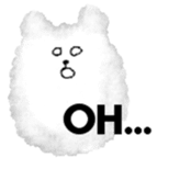 bear fluffy sticker #2154894