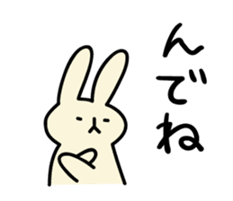 Akita dialects Sticker of rabbit sticker #2155155