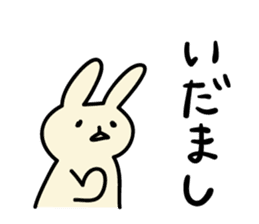 Akita dialects Sticker of rabbit sticker #2155167