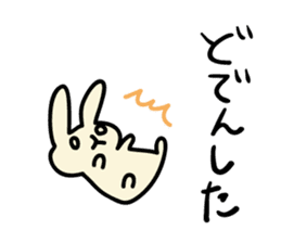 Akita dialects Sticker of rabbit sticker #2155179