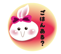 Snow rabbit ~To mom~ sticker #2155232