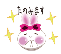 Snow rabbit ~To mom~ sticker #2155239