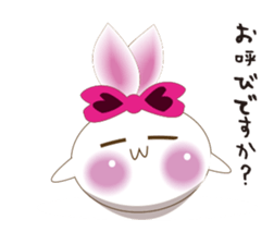 Snow rabbit ~To mom~ sticker #2155244