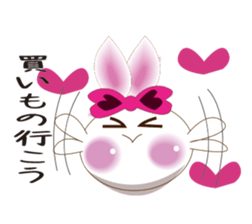 Snow rabbit ~To mom~ sticker #2155248