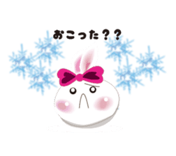 Snow rabbit ~To mom~ sticker #2155253
