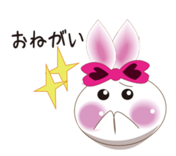 Snow rabbit ~To mom~ sticker #2155261