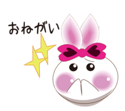 Snow rabbit ~To mom~ sticker #2155261