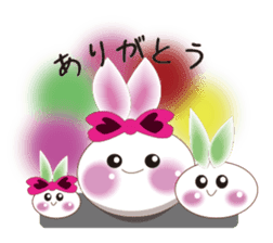 Snow rabbit ~To mom~ sticker #2155263