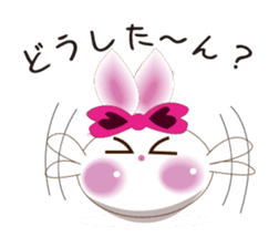 Snow rabbit ~To mom~ sticker #2155270