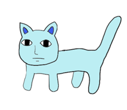BlueHumanCat sticker #2155272