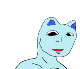 BlueHumanCat sticker #2155283