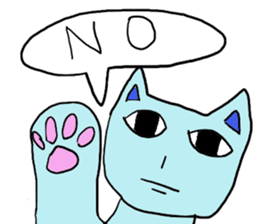 BlueHumanCat sticker #2155297