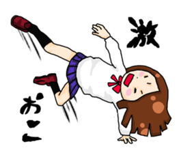 High school girl fight sticker #2155337