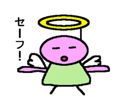 Is it an angel and the devil? sticker #2155399