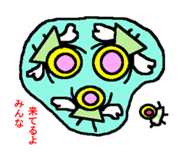 Is it an angel and the devil? sticker #2155402