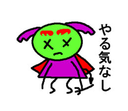 Is it an angel and the devil? sticker #2155424