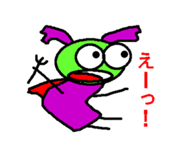 Is it an angel and the devil? sticker #2155427