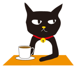 black cat Sankurou sticker #2156072