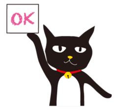 black cat Sankurou sticker #2156090