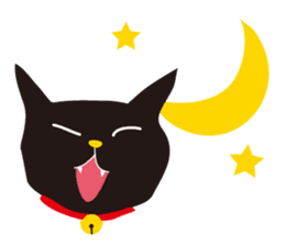 black cat Sankurou sticker #2156093