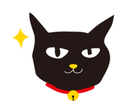 black cat Sankurou sticker #2156099