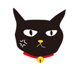 black cat Sankurou sticker #2156101