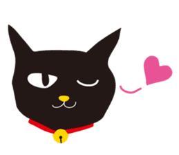 black cat Sankurou sticker #2156102