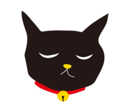 black cat Sankurou sticker #2156103