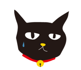 black cat Sankurou sticker #2156106