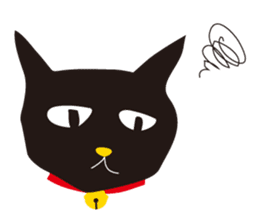 black cat Sankurou sticker #2156107