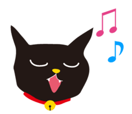 black cat Sankurou sticker #2156108