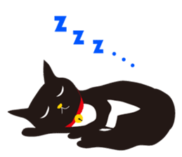 black cat Sankurou sticker #2156110