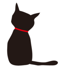 black cat Sankurou sticker #2156111