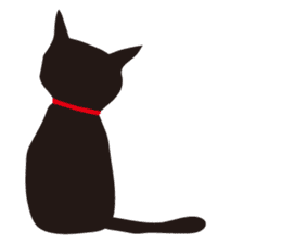 black cat Sankurou sticker #2156111