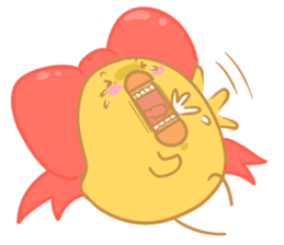 Yellow Cute Chick sticker #2156752
