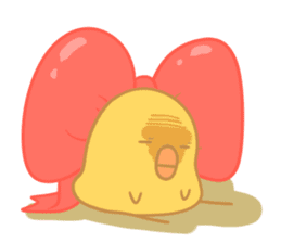 Yellow Cute Chick sticker #2156756