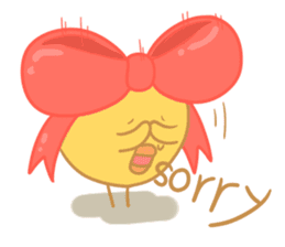 Yellow Cute Chick sticker #2156757