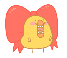 Yellow Cute Chick sticker #2156758