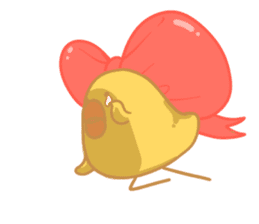 Yellow Cute Chick sticker #2156760