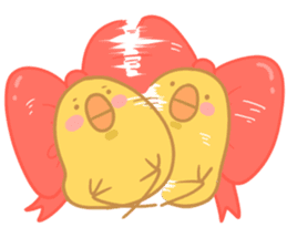 Yellow Cute Chick sticker #2156761
