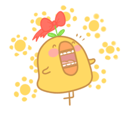 Yellow Cute Chick sticker #2156763