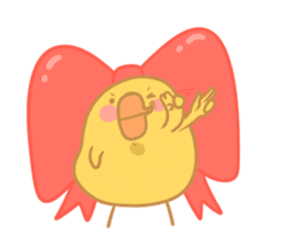 Yellow Cute Chick sticker #2156768