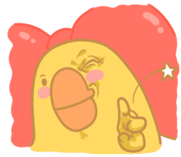 Yellow Cute Chick sticker #2156769