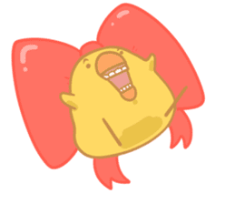 Yellow Cute Chick sticker #2156770