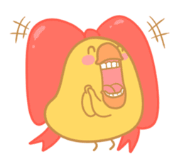 Yellow Cute Chick sticker #2156774