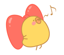 Yellow Cute Chick sticker #2156775