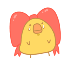 Yellow Cute Chick sticker #2156776